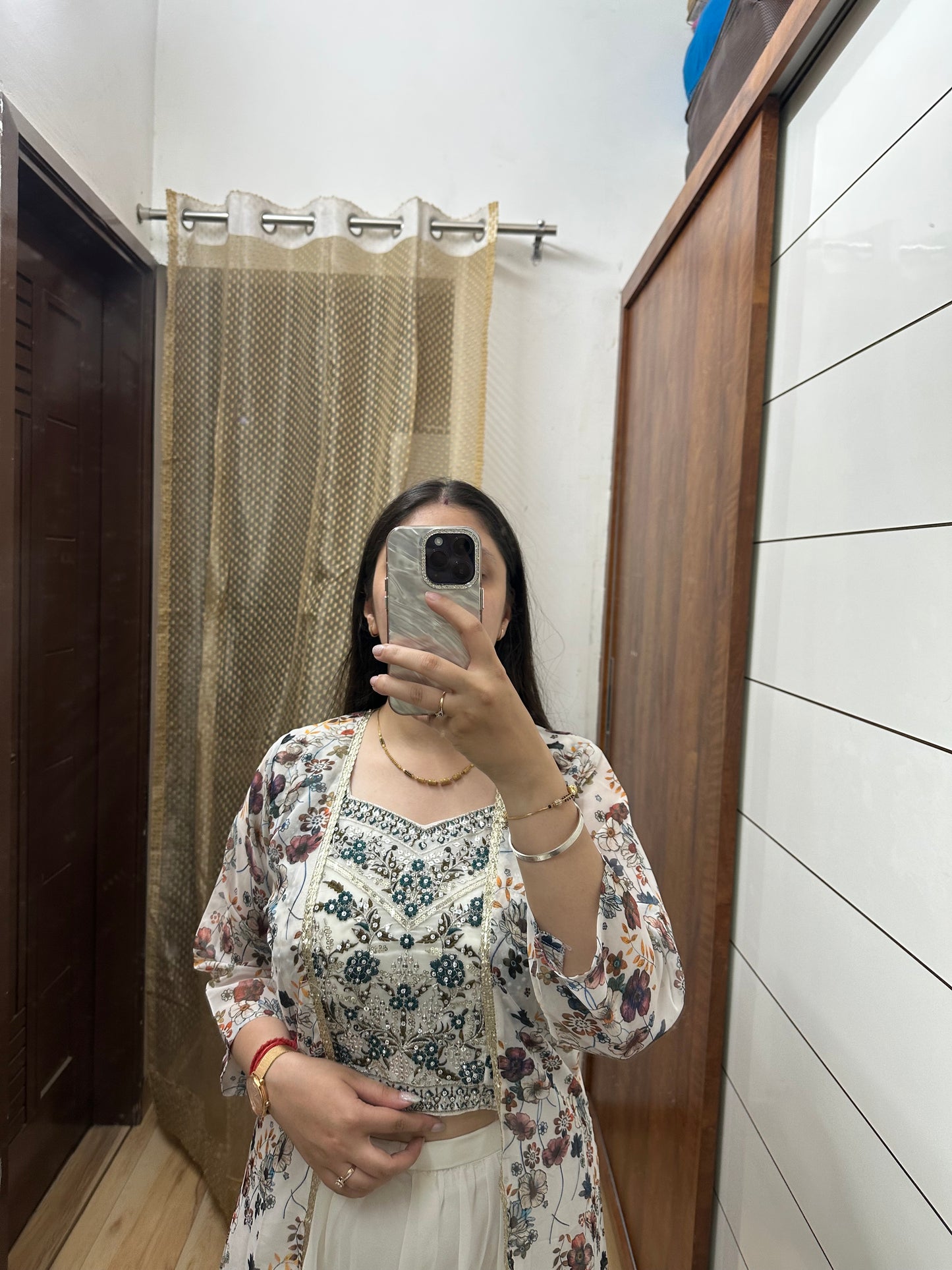 Floral Fantasy Crop Top Set