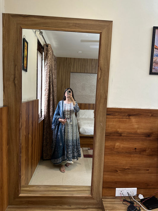 Indigo Ombre Anarkali Set