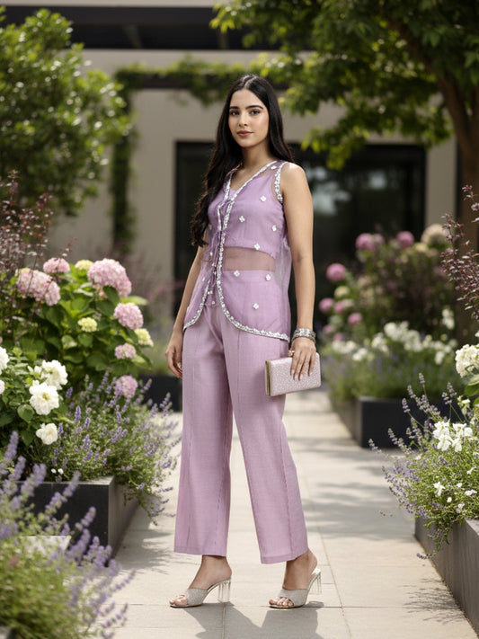 Lavender Western Co-Ord Set